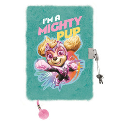 Pamiętnik A5 Włochacz z kłódką 3D Psi Patrol Girl