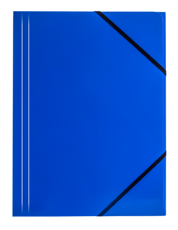 Paczka Teczka A4 kartonowa z gumką niebieska 6 sztuk