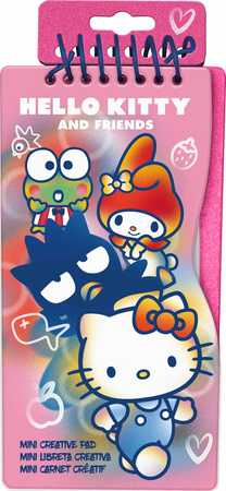 Zestaw kreatywny z naklejkami i szablonami Hello Kity HK50143
