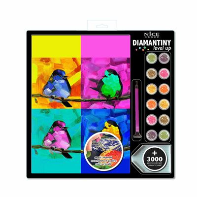 Diamentowa mozaika Wróble