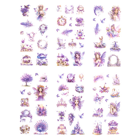 Naklejki Pet Wróżki Amethyst  6 arkuszy