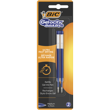 Wkład Gel-ocity Quick Dry BIC niebieski blister 2szt