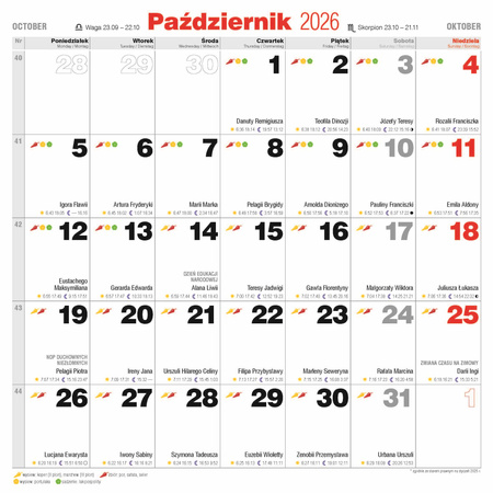 Kalendarz 2026 Kalendarz działkowca KAD-1