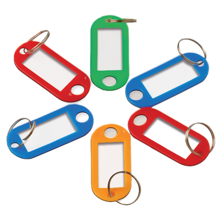 Zawieszki do kluczy kolor mix 6 szt. .