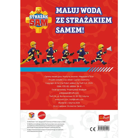 Strażak Sam. Kolorowanka wodna