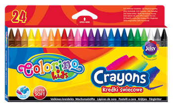 Kredki świecowe Colorino Kids 24 kolory