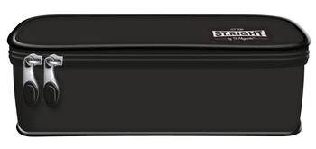 Piórnik saszetka usztywniona z wewnętrzną klapką Black Vintage