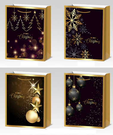 Torebki prezentowe BN 12 sztuk mix wzorów WK 22570 S