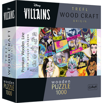 Puzzle 1000 drewniane Zlot złoczyńców Disney Villains 20167