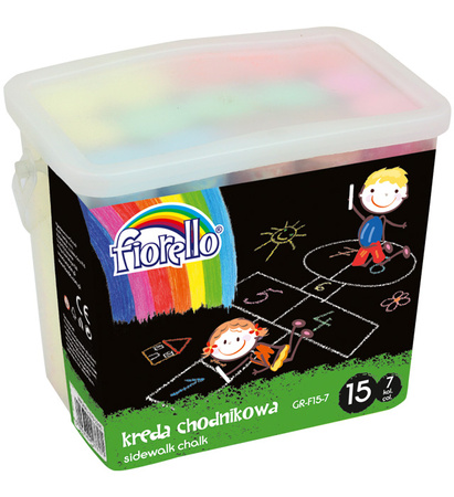 Kreda Fiorello chodnikowa 7 kolorów 15 sztuk GR-F15-7