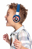 Składane słuchawki Avengers 2 w 1 Bluetooth i przewodowe z zabezpieczeniem głośności dla dzieci HPBT010AV