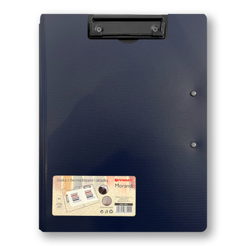 Deska z dwoma klipami i okładką PENMATE Morandi granatowa
