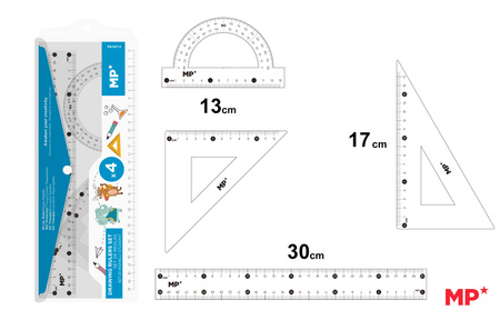 Zestaw Geometryczny MP Zwierzaki 4 elementy w etui