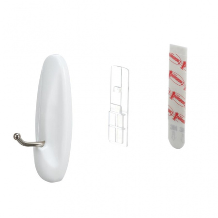 Haki wielokrotnego użytku Command średnie z metalowym uchwytem białe 2szt.