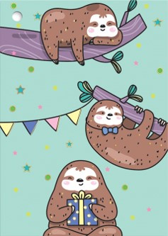 Karnet mini B8 Leniwce