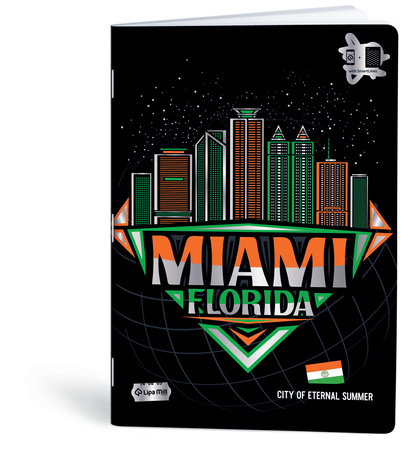 Paczka Zeszyt A4 40k kratka Mar Mar Cities aplikacja pakiet 10szt.