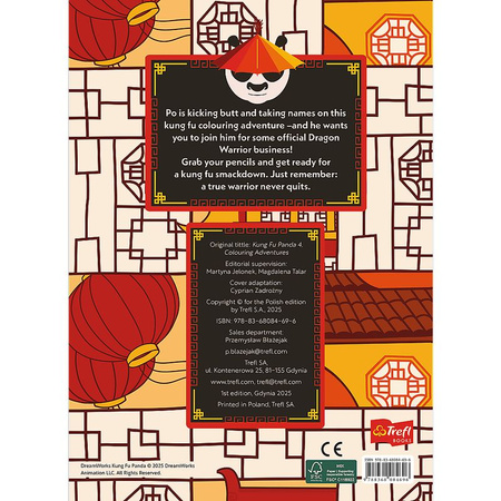 Kung Fu Panda. Kolorowanka. Malbuch. Colouring book