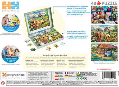 Puzzle 48 Puppy Spring by Shawna Steward 6748-6021