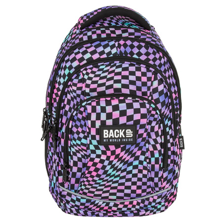 Plecak 4-komorowy Backup PLB7A20 kratka kolorowa