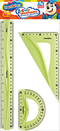 Zestaw Bambino flexi geometryczny 3 elementy 30 cm