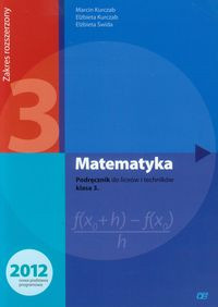 Matematyka podręcznik dla klasy 3 liceum i technikum zakres rozszerzony mar3