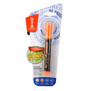 Marker kredowy Memobe okrągła końcówka pomarańczowy neon blister