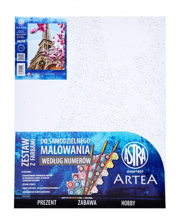 Malowanie po numerach Astra Artea Wieża Eiffla