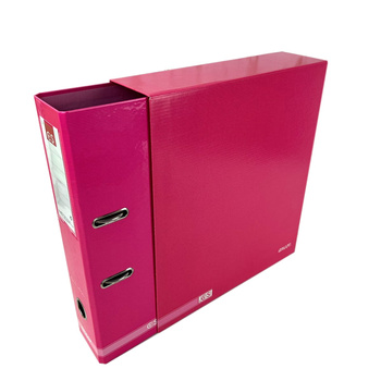 Segregator A4 z dźwignią z pudełkiem classic stripes różowy