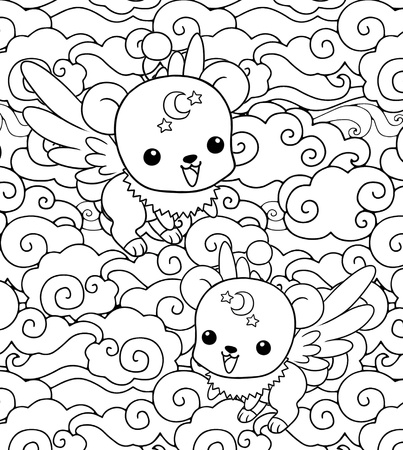 Manga & Chibis. Kolorowanka