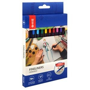 Cienkopisy MEMOBE 10 kolorów