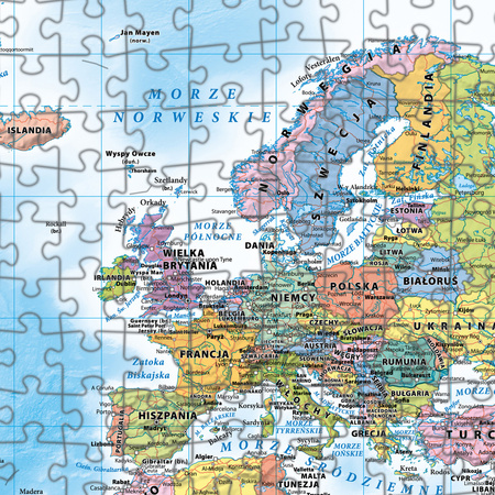Puzzle 2000 Świat polityczny mapa 1:42 000 000