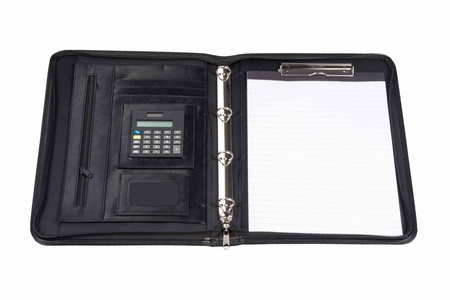 Teczka A4 brązowa na suwak 709