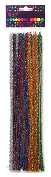 Druciki kreatywne 30cm metalizowane mix kolorów 40szt.
