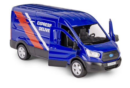 RMZ City Ford Transit Van 2018 niebieski w skali 1:43