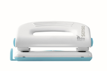 Dziurkacz metalowy niebieski Tetis 10 arkuszy