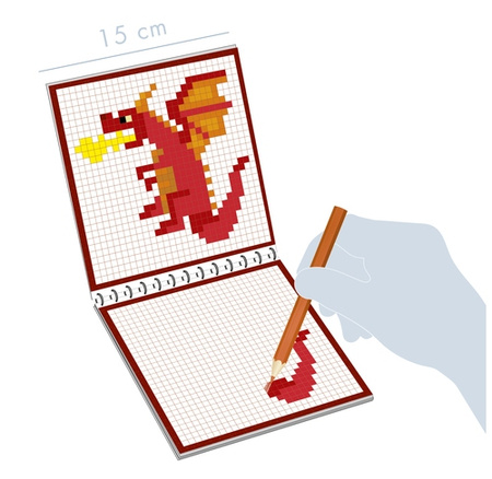 Kolorowanka Graffy Pixel Fantastyczne stworzenia