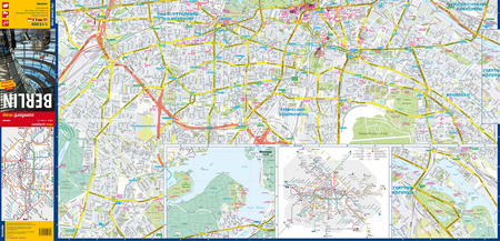 Berlin city street map 1:15 000 laminat 2024