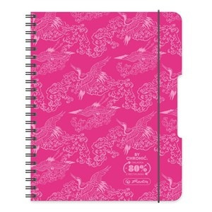 Paczka Kołobrulion A4 80 k. kratka Eco PP Colors róż 4 szt.