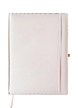 Kalendarz 2026 A4 Metalic elegance dzienny V3 różowy K-A4DL