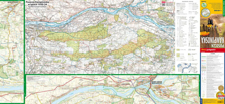 Puszcza Kampinoska mapa turystyczna 1:40 000 laminat 2025