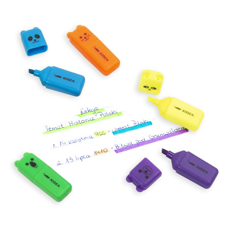 Zakreślacz z figurką Kidea 5 kolorów