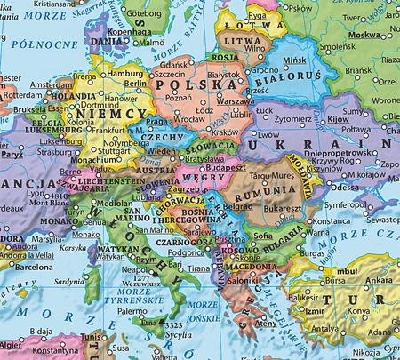 Puzzle 2000 Świat polityczny mapa 1:35 000 000