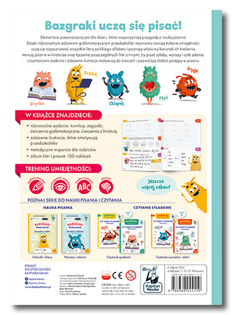 Elementarz. Nauka pisania. Bazgraki