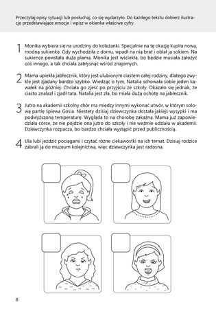 Pełni emocji ćwiczenia pomagające rozpoznawać i nazywać uczucia