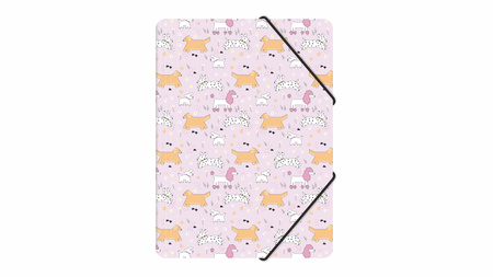 Teczka z gumką A4 pp z nadrukiem puppies