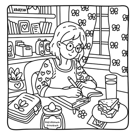 Cozy Girl Life. Przytulna kolorowanka o codziennych radościach. Sztuka kolorowania