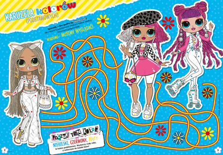 Co za kolory! L.O.L. Surprise! Rysowanki z bajecznymi tatuażami