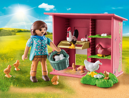 Playmobil Kury z pisklętami 71308