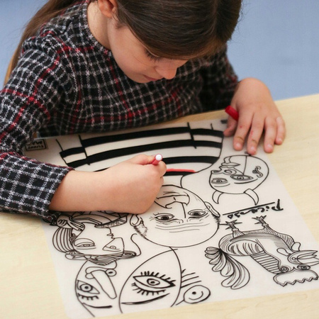 Transparentna mata Strigo Funny Mat Picasso 30x40cm