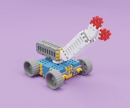 Klocki konstrukcyjne mini konstruktor Expert 301 elementów